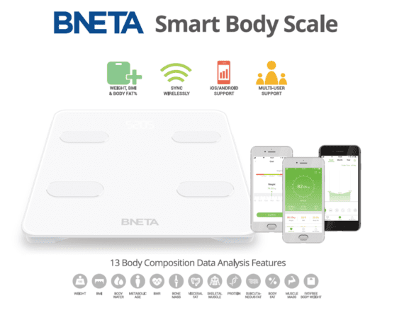 BNETA CS20G Smart Body Scale - Bluetooth Body Composition Analyzer - Image 5