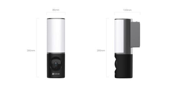 EZVIZ LC3 - 4MP 2K Wall Light Security Camera (OPEN BOX ITEM – REFURBISHED) - Image 3