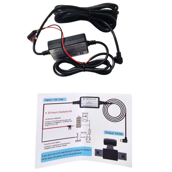 BNETA 24-Hour Parking Monitor Hardwire kit - F300 DashCam - Image 2