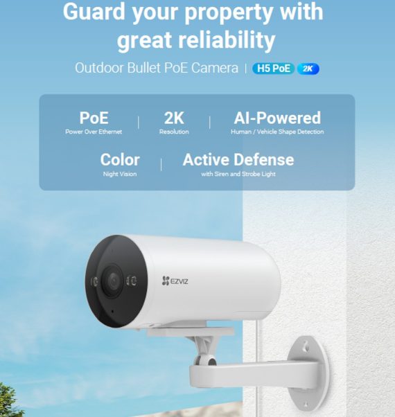 EZVIZ H5 PoE 2K Smart Home Security Camera - Image 9