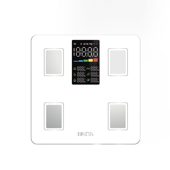 BNETA CS20A Smart Body Scale with Color LED Display – Bluetooth Body Composition Analyzer - Image 2