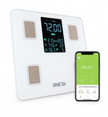 BNETA CS20A Smart Body Scale with Color LED Display – Bluetooth Body Composition Analyzer