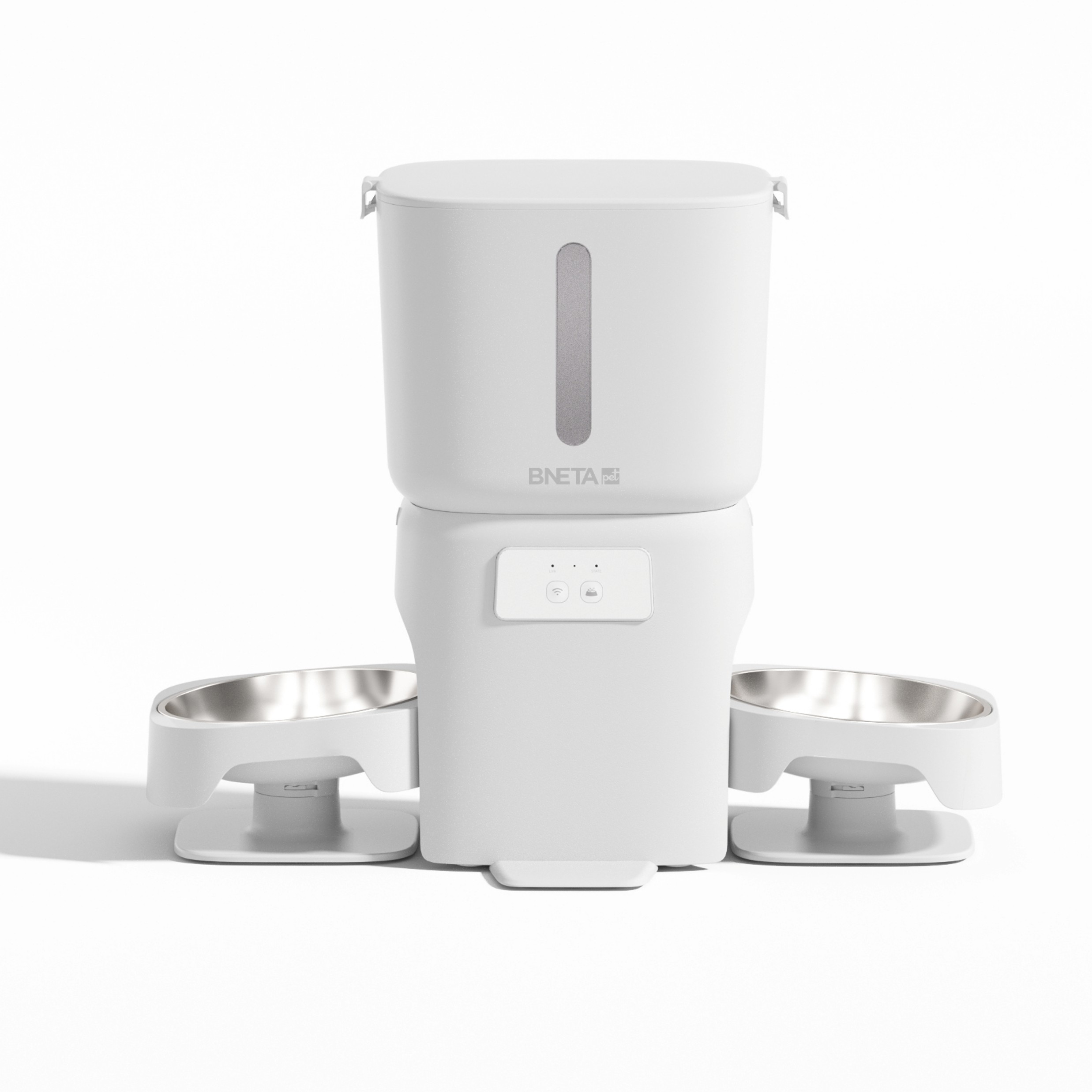 BNETA F24-DC Smart WiFi Dual Automatic Pet Feeder with HD Camera – 6L Large Capacity
