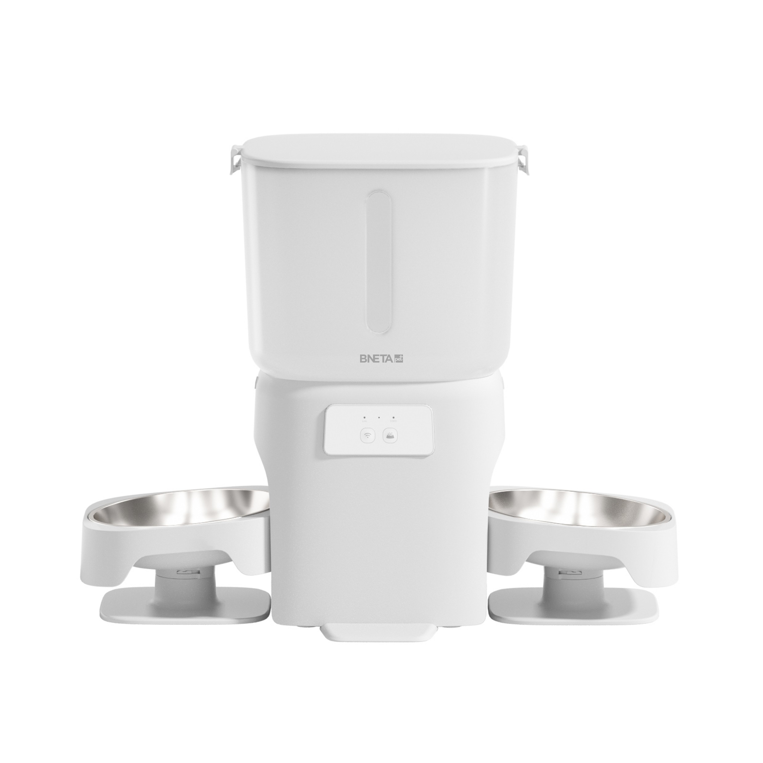 BNETA F24-DW Smart Wi-Fi Dual Automatic Pet Feeder with App Control & 6L Food Capacity